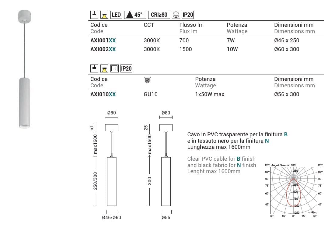 Алюминиевый светодиодный подвесной светильник Rossini Illuminazione Axiom ARCH-00099966 - Вид №9