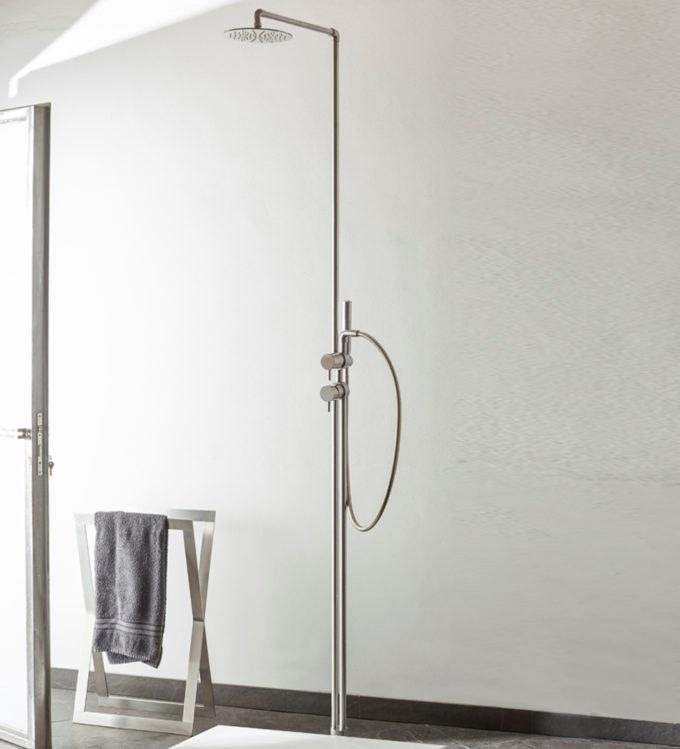 MINA Напольная душевая стойка из нержавеющей стали с душевой лейкой  0802t  - Вид №1