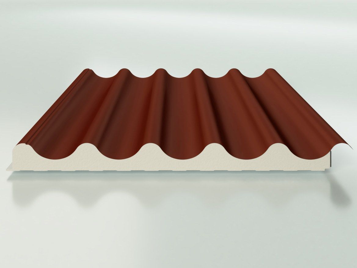Изолированная металлическая панель для кровли ISOPAN ISOVELA ARCH-00136044 - Вид №1