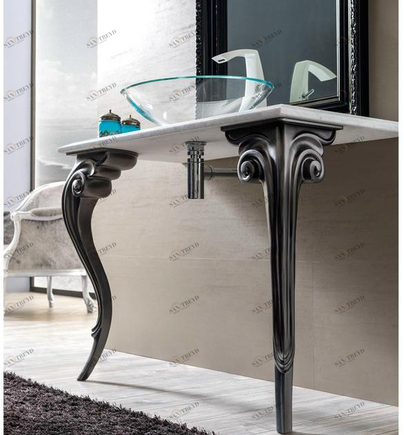 222-mr Напольная раковина стоящая овальная CorteZari Zoe gold