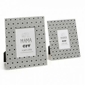 Фоторамка с узором "Соты" черно-белая Ota от La Forma, 2 штуки LA FORMA OTA 343286 Разноцветный