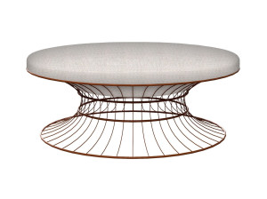 Круглый садовый пуфик