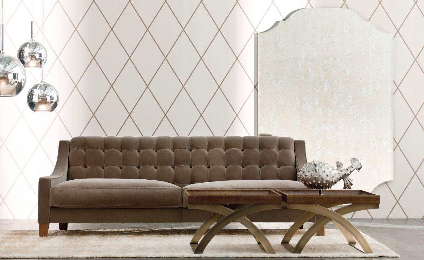 Квадратный журнальный столик с подносом OPERA CONTEMPORARY LEAR ARCH-00090697 - Вид №1