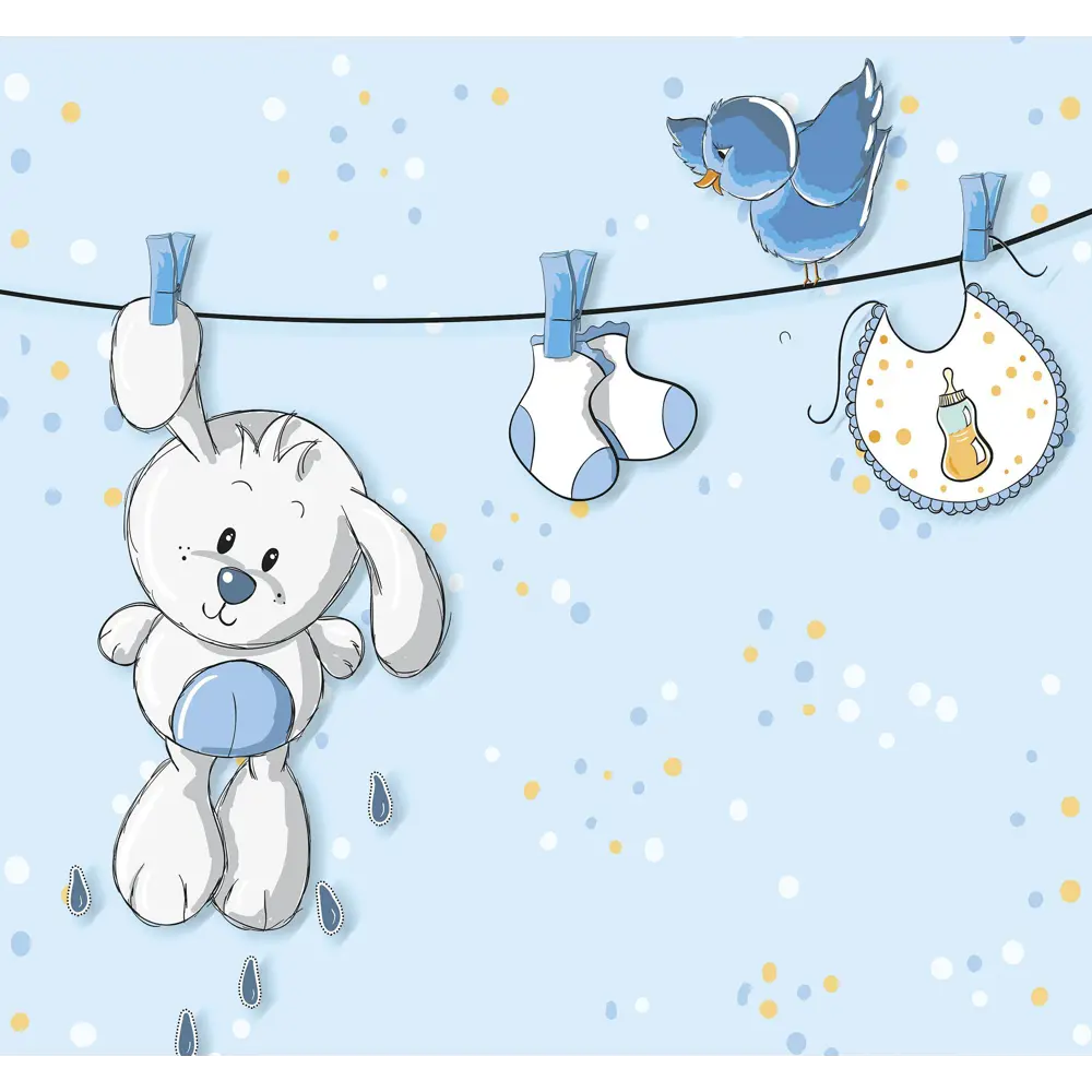 Фотообои «Зайка» 3D флизелиновые 300х270 см L12-961 FBRUSH 3D FLIZART STLM-2057174