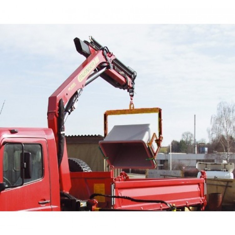 7739 СЕМО Гидравлическая загрузочная рама для контейнеров CEMO GRP Grit 550 л. Вес 120 кг 