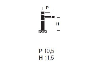 Однорычажный смеситель для биде из нержавеющей стали Rexa MAE ARCH-00047094 - Вид №2
