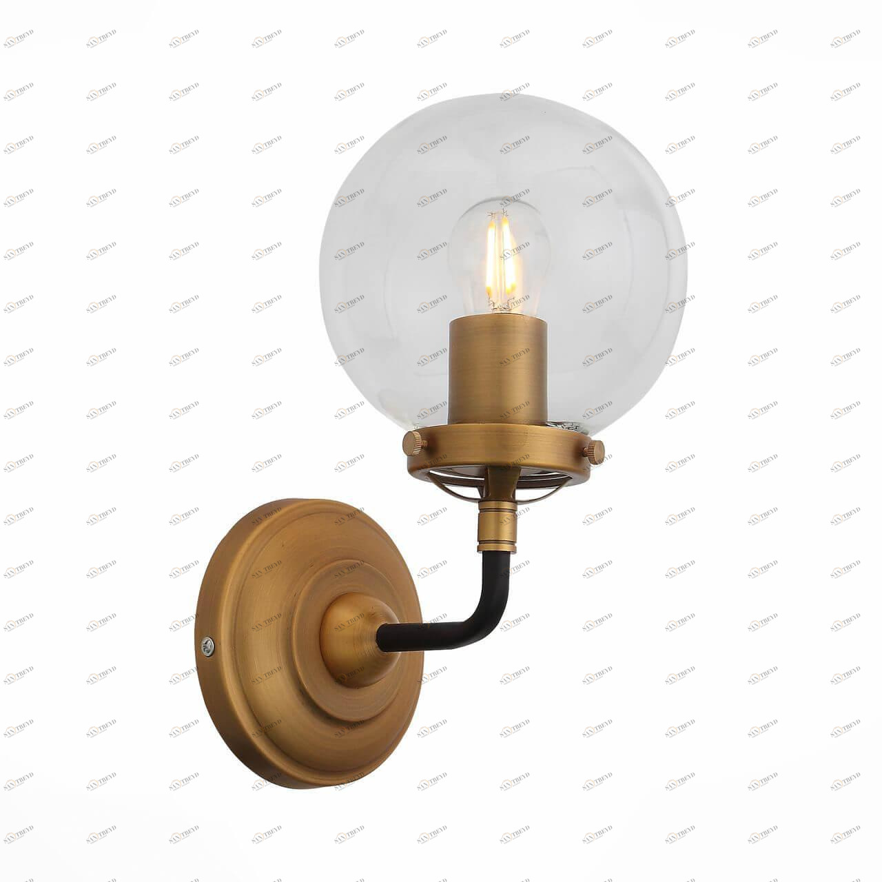 Бра со стеклянным плафоном золотое Varieta SL234.401.01 ST LUCE VARIETA 00-3928586 Золото;прозрачный 
