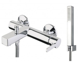 77CR7549 Santan Aosta, однорычажный смеситель для ванны с держателем и ручным душем, цвет хром