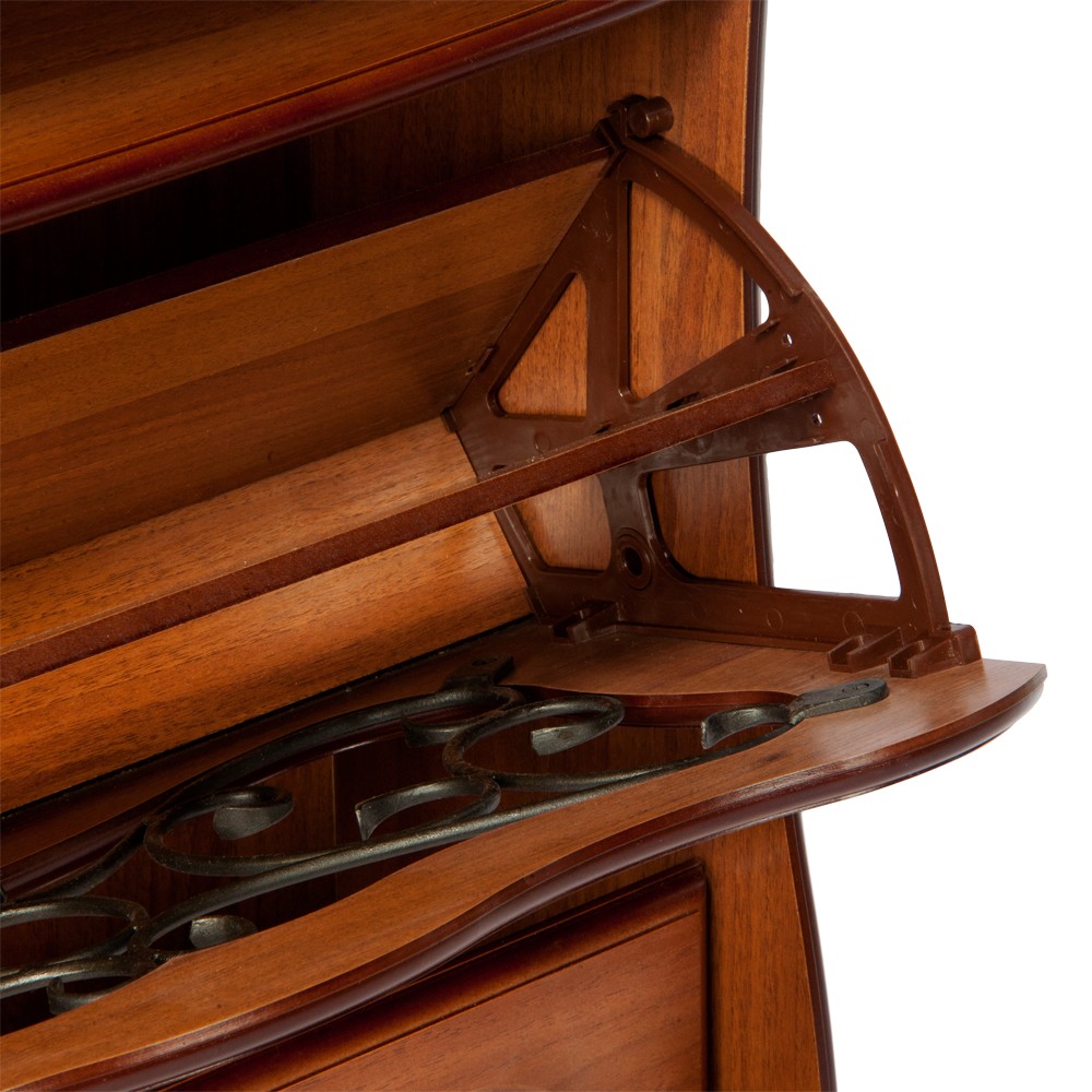 11170 Тумба для обуви с полкой Ренессанс 3 Орех BOGACHO 4627138239094 - Вид №2