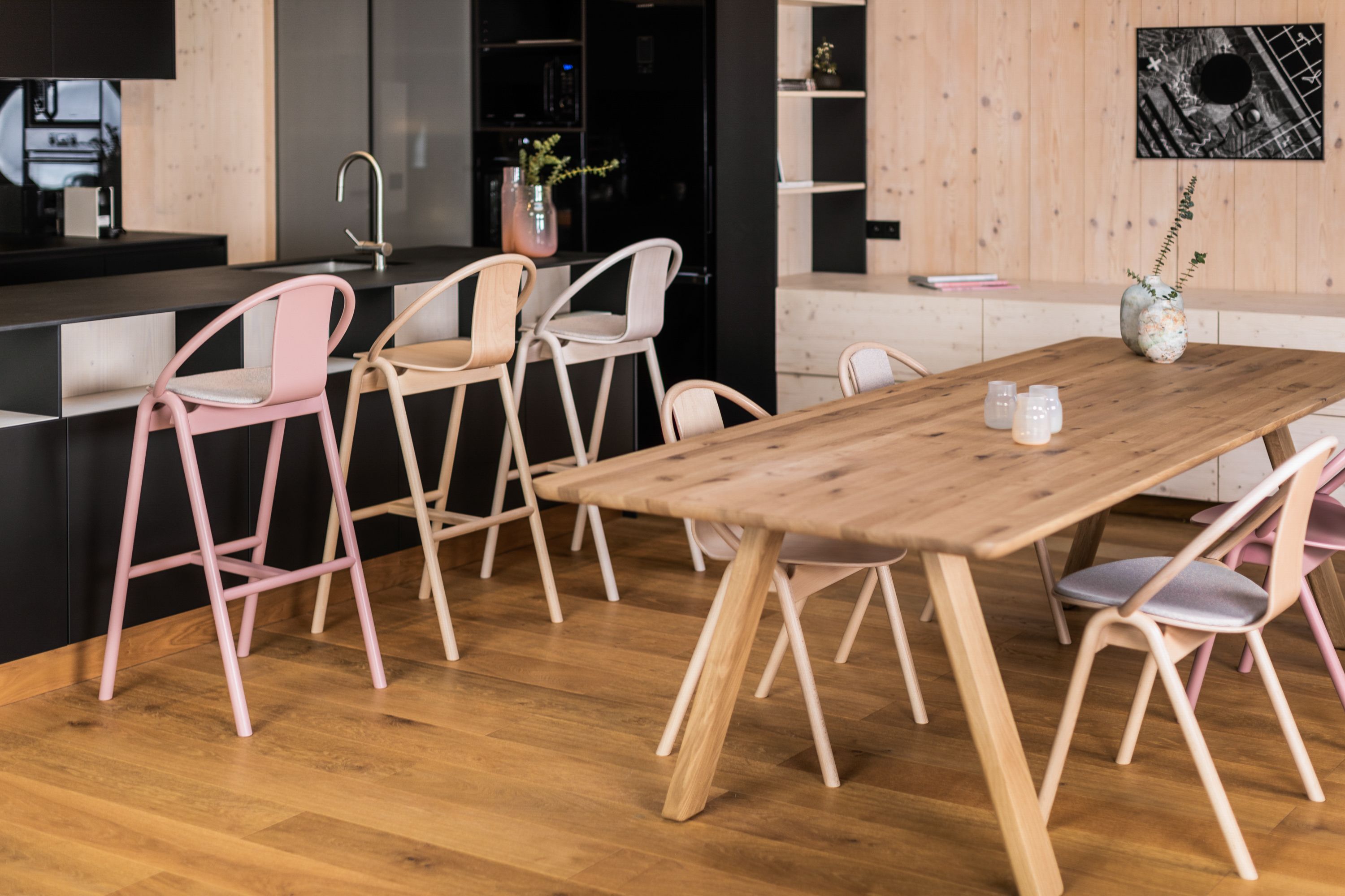 Высокий стул с мягким сиденьем TON AGAIN ARCH-00023267 - Вид №4