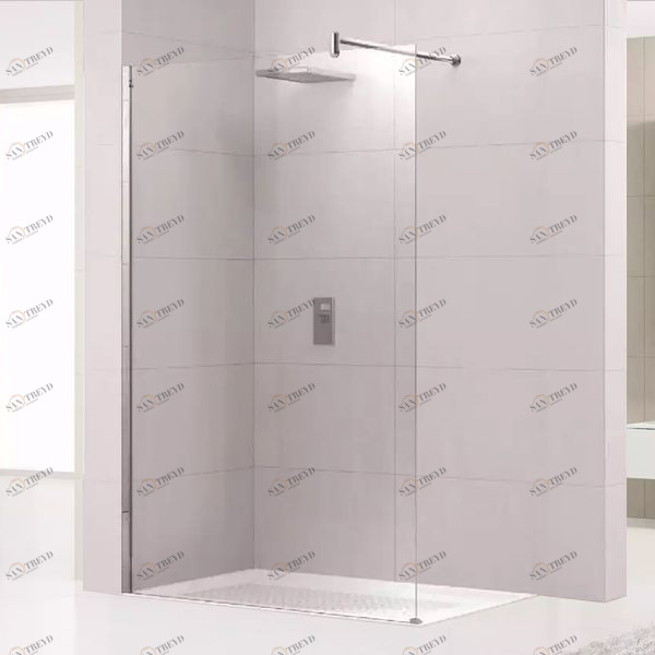 Novellini. Душевой уголок 90x90 см H с хромированным профилем LUNES LUNESH901K