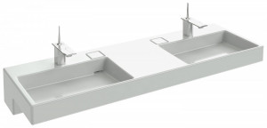 EXA9112-00 Двойная столешница для умывальника 150 см со светодиодной лентой JACOB DELAFON TERRACE