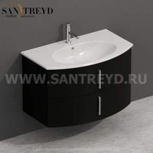 MDMC80Y101 Тумба с двумя ящиками 78 см черная Globo 4ALL Италия