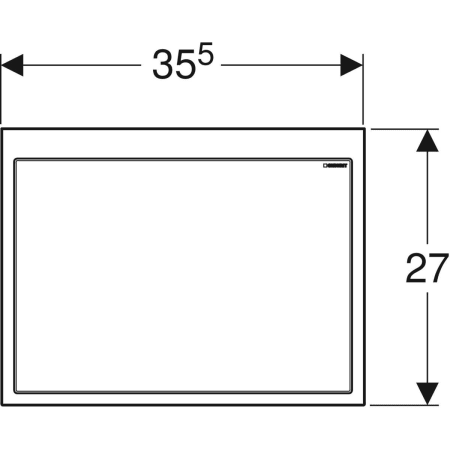 115.420.11.1 Декоративный комплект для раковины Geberit ONE подвесная Geberit  - Вид №2