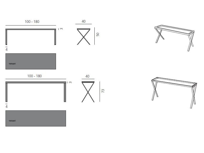 Деревянная прямоугольная консоль more Lax ARCH-00120990 - Вид №6