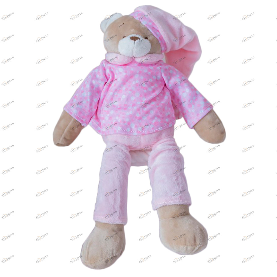 Мягкая игрушка для сна "Мишка с длинными ногами" розовый COMFORTBABY  351330 Розовый Santreyd 