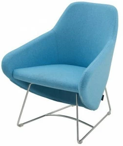 Segis Кресло на санках из ткани с подлокотниками  I144