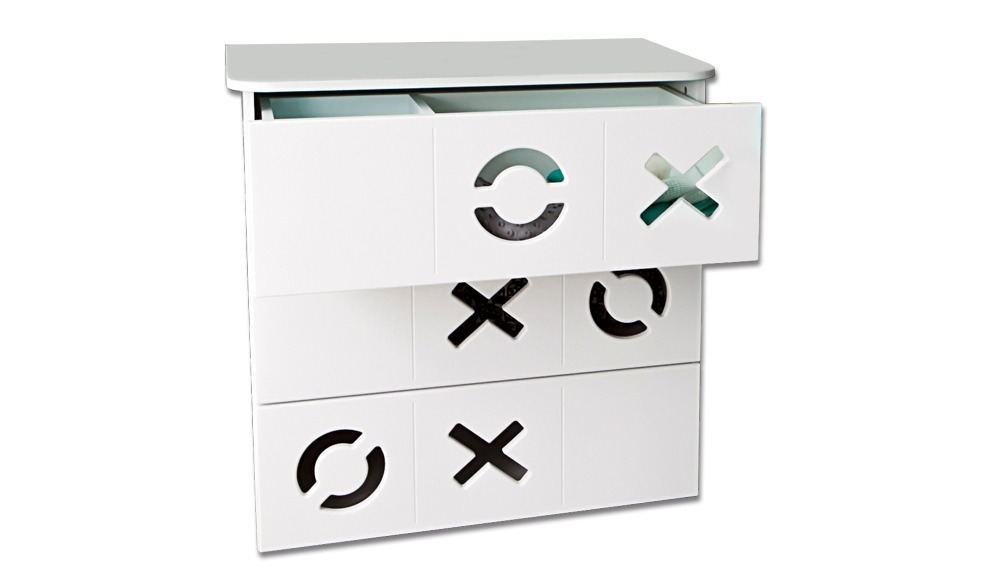 Комод детский с 3 ящиками и декором "Продленка" МАНДАРИН ПРОДЛЕНКА 178742 Белый;серый Santreyd  - Вид №2