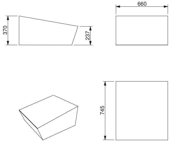 Подставка для ног из пены QM Quinze & Milan ARCH-00151221 - Вид №2