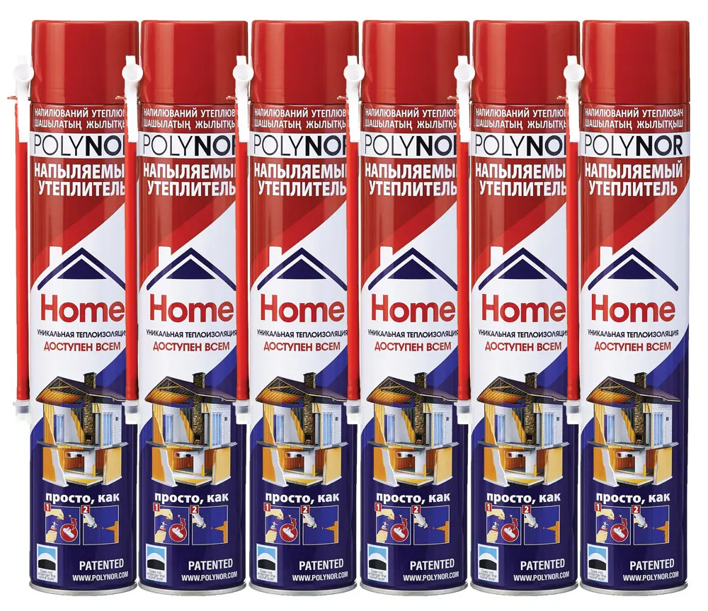 Polynor - Напыляемая теплоизоляция для стен 10 м² с аппликатором 83557359