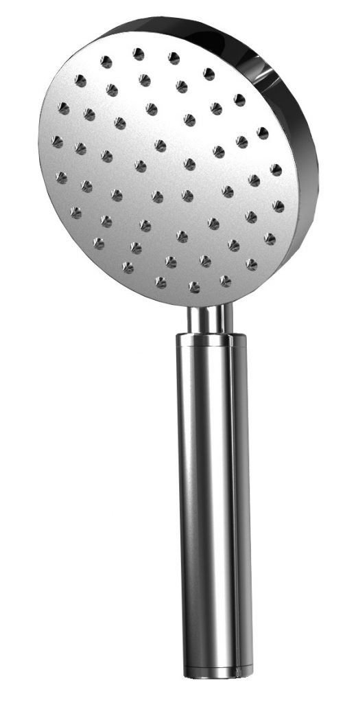 70923 INOX Матовая нержавеющая сталь 316, Ø 90 мм. круглый однофункциональный ручной душ. Bongio Wellness