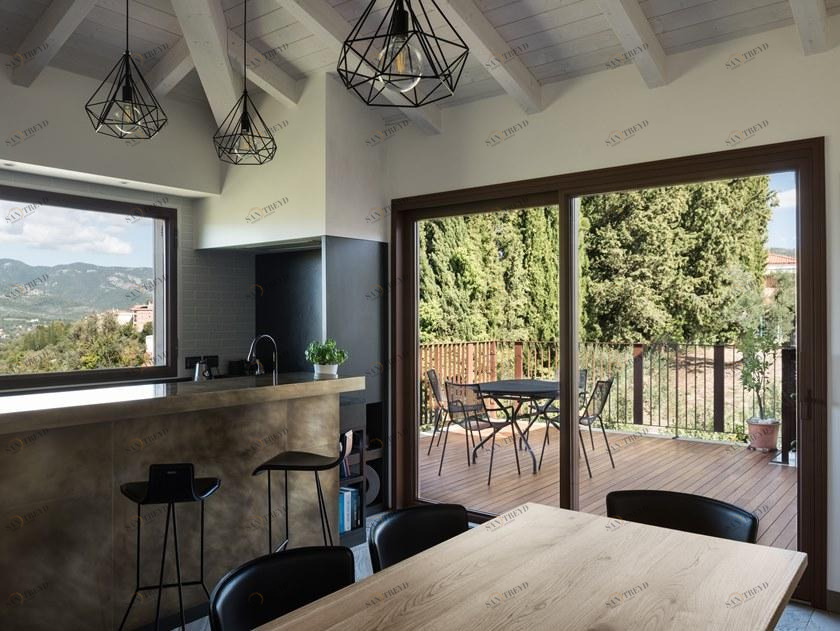 Mogs Подъемно-сдвижное окно с терморазрывом Alzante scorrevole sun-id-1377421