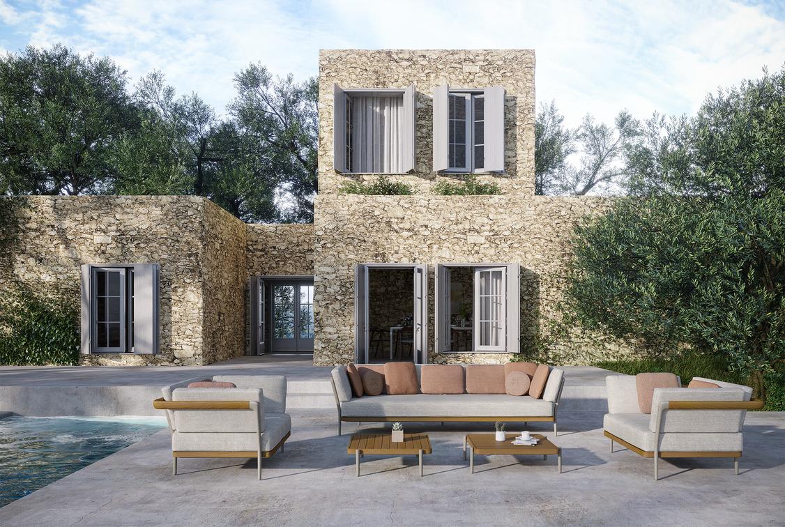 Concept 4 teak nero черный Manutti Flex MNST532 - Вид №14