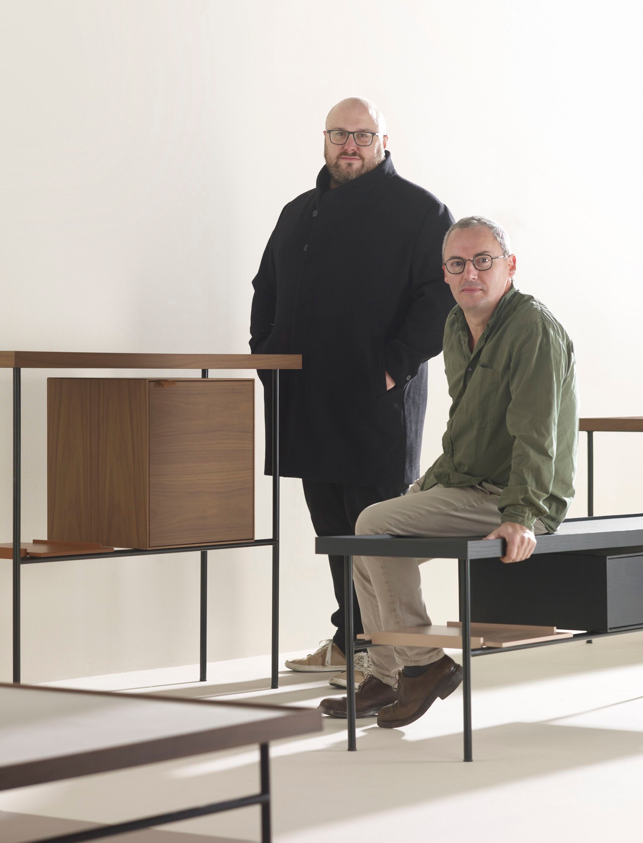 Прямоугольная консоль из дерева и металла с полками TREKU Kutxa ARCH-00152938 - Вид №5