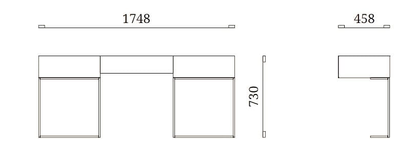 Деревянный туалетный столик Febal Casa ARCH-00152291
