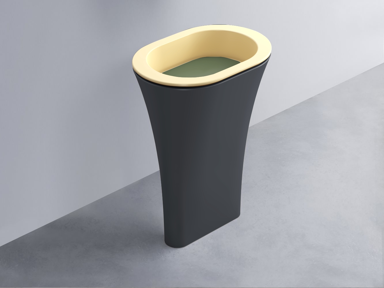 AMLA65-CN+AMPILO-AG+AMCOLO-BA Раковина Amedeo Ovale отдельностоящая cielo Enjoy + Amedeo Ceramica Cielo