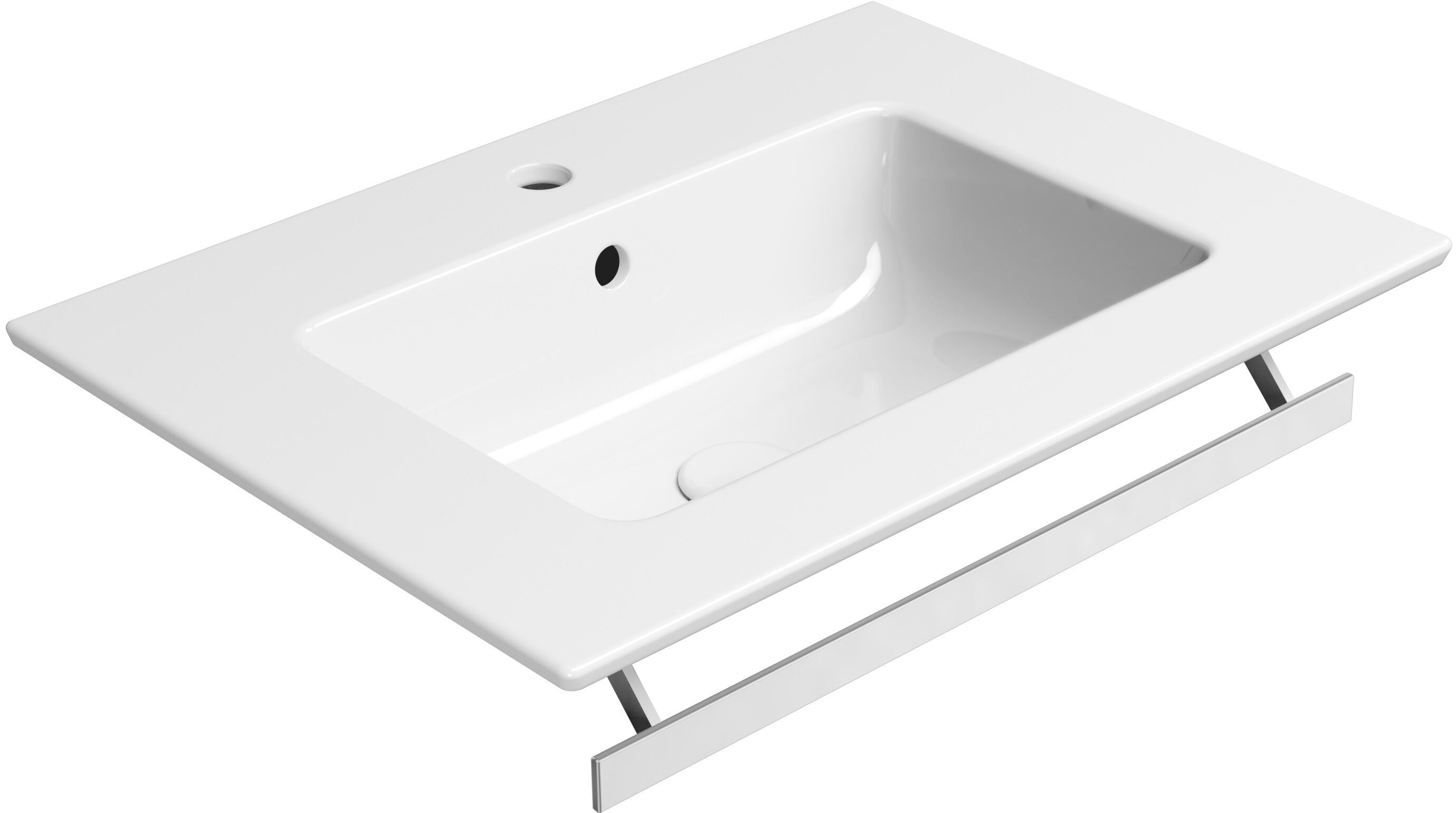 Прямоугольная раковина с держателем для полотенец GSI ceramica чистый ARCH-00106489 - Вид №6