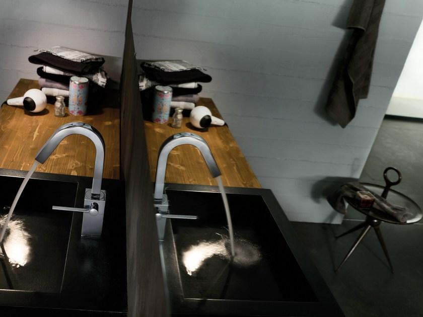 Nobili Rubinetterie Смеситель для умывальника с автоматическим сливом Cube Cb00518/2cr - Вид №1