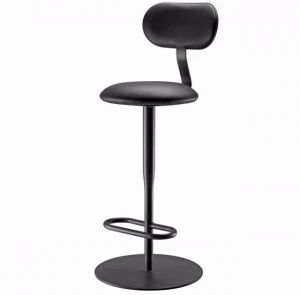 Alias Высокий поворотный стул из кожи Atlas