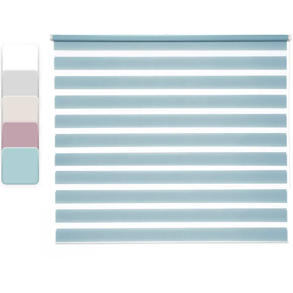 INSPIRE Peter - Рулонная штора день-ночь бирюза 140x175 см 85225661 STLM-0060095
