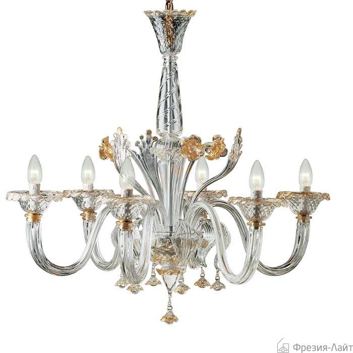 De Majo 7075/K8 CRISTALLO-ORO люстра подвесная 76197