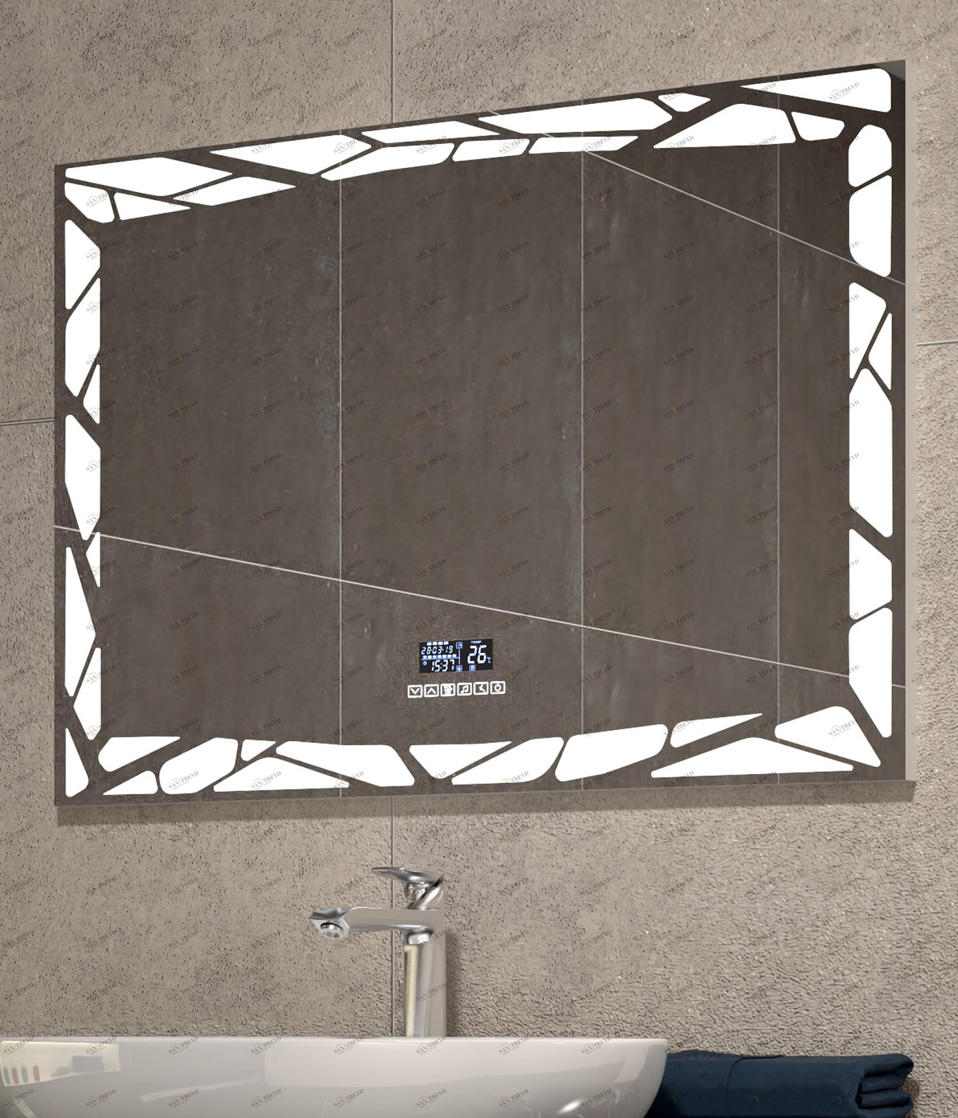 Зеркало Melissa Media Grey 700 VIGO sun-id-664504