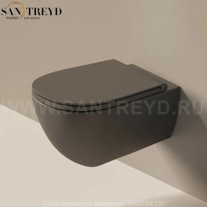 IOeSI118G.7006 Подвесной унитаз настенный Черный Ceramica Flaminia IO e SI Италия