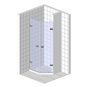 Душевые двери в нишу 170x200 GK-862G135C стекло прозрачное 6 мм GUTEWETTER TREND DOOR