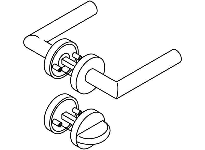 162PCR02.230 Модель набора «Свободно занят» 162.21p HEWI Beschläge für Innentüren  - Вид №7