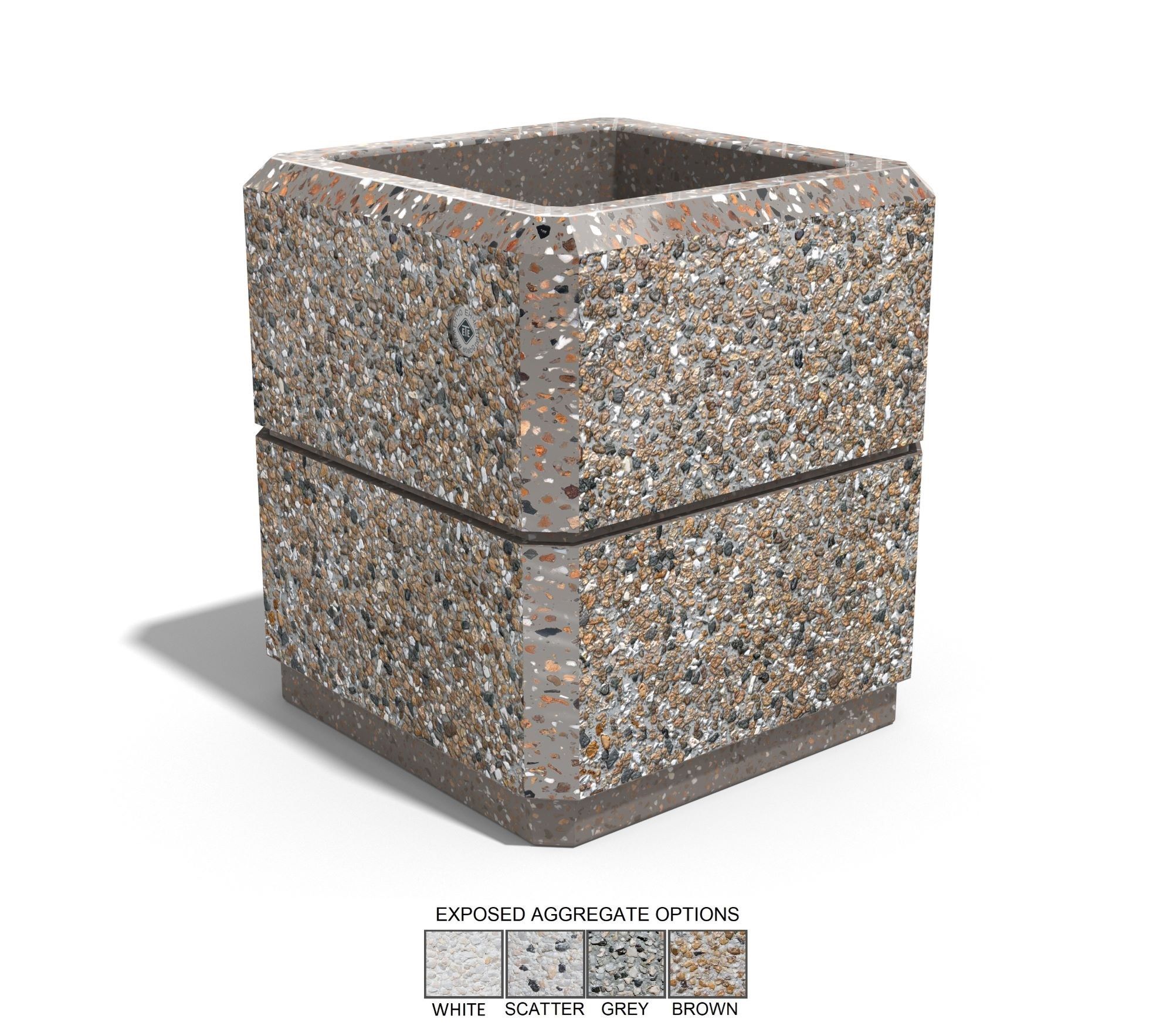 Бетонная квадратная плантатор ENCHO ENCHEV - ETE 76/77 ARCH-00079923 - Вид №11