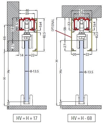 Metalglas Bonomi Комплект раздвижных дверей  V-1860  - Вид №1