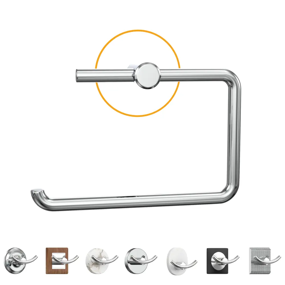 Держатель туалетной бумаги Lemer You-Design металл цвет хром STLM-2113407