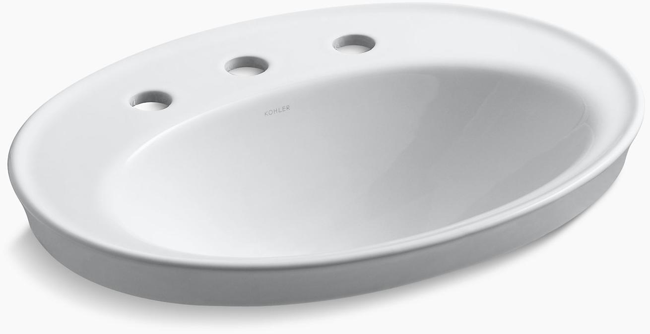 KOHLER Serif Встраиваемая раковина с 8 K-2075-8-96  - Вид №1
