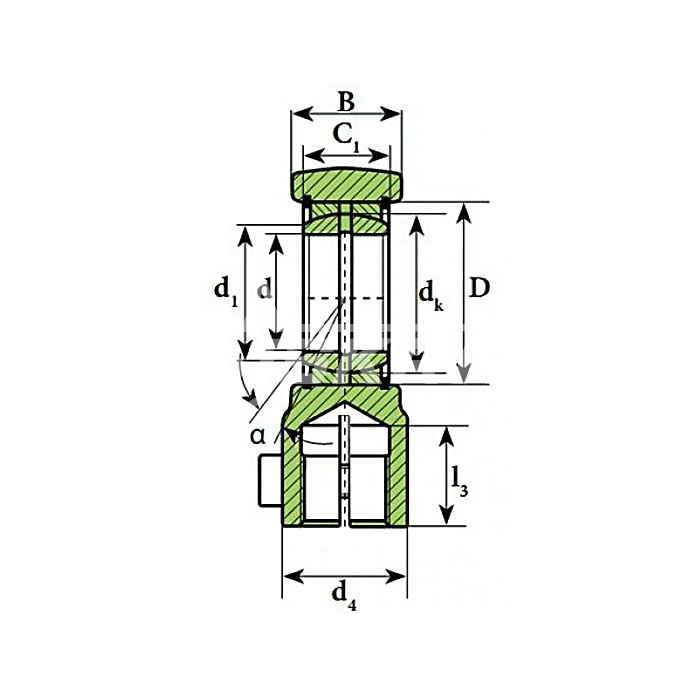 IS2543 Шарнирный наконечник TAPRU525 ISKRA  - Вид №1