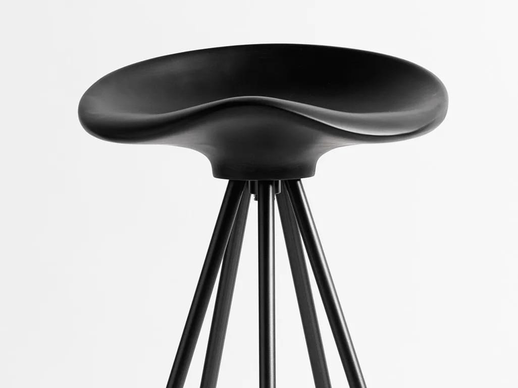 Алюминиевый и деревянный барный стул с подставкой для ног BD Barcelona JAMAICA ARCH-00133109 - Вид №4