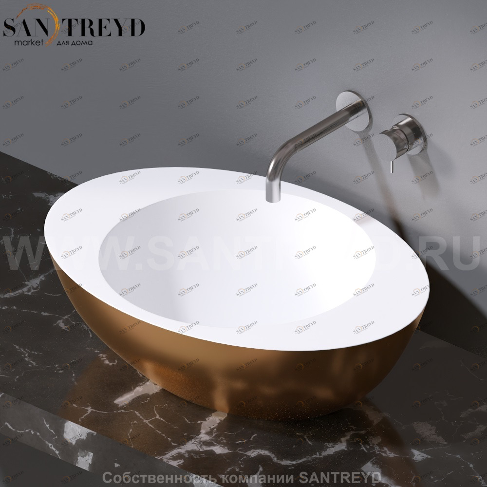 L269.350 Накладная раковина на столешницу  овальная A. e T. Italia ACCENT AeT ITALIA