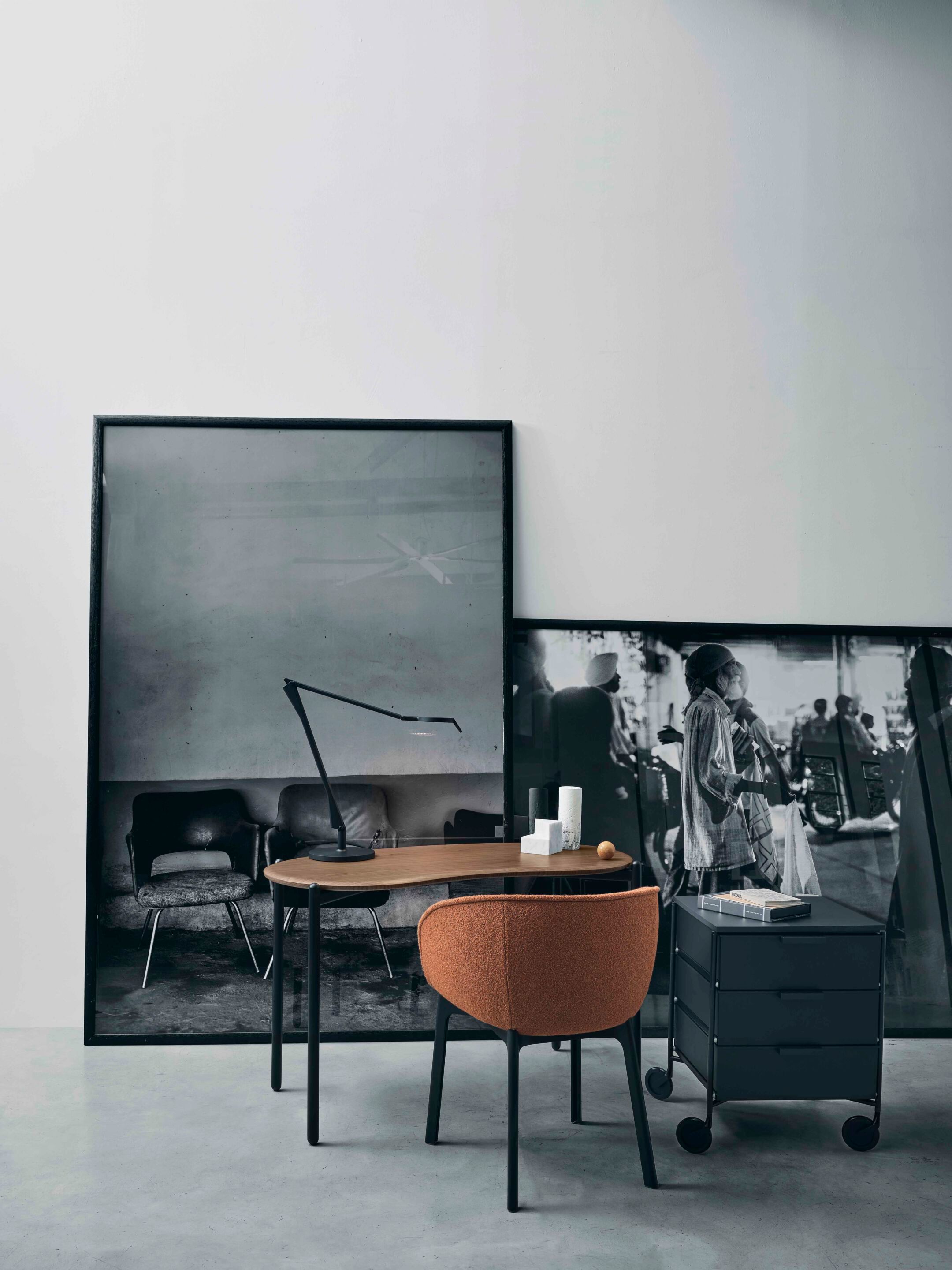 Стальной и деревянный письменный стол Kartell LUNAT ARCH-00058580 - Вид №2