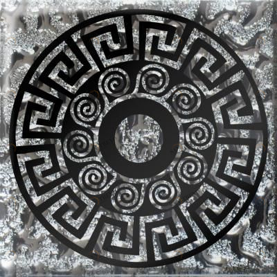 Напольная вставка Греция платина 6,6х6,6 Роскошная мозаика sun-id-329506