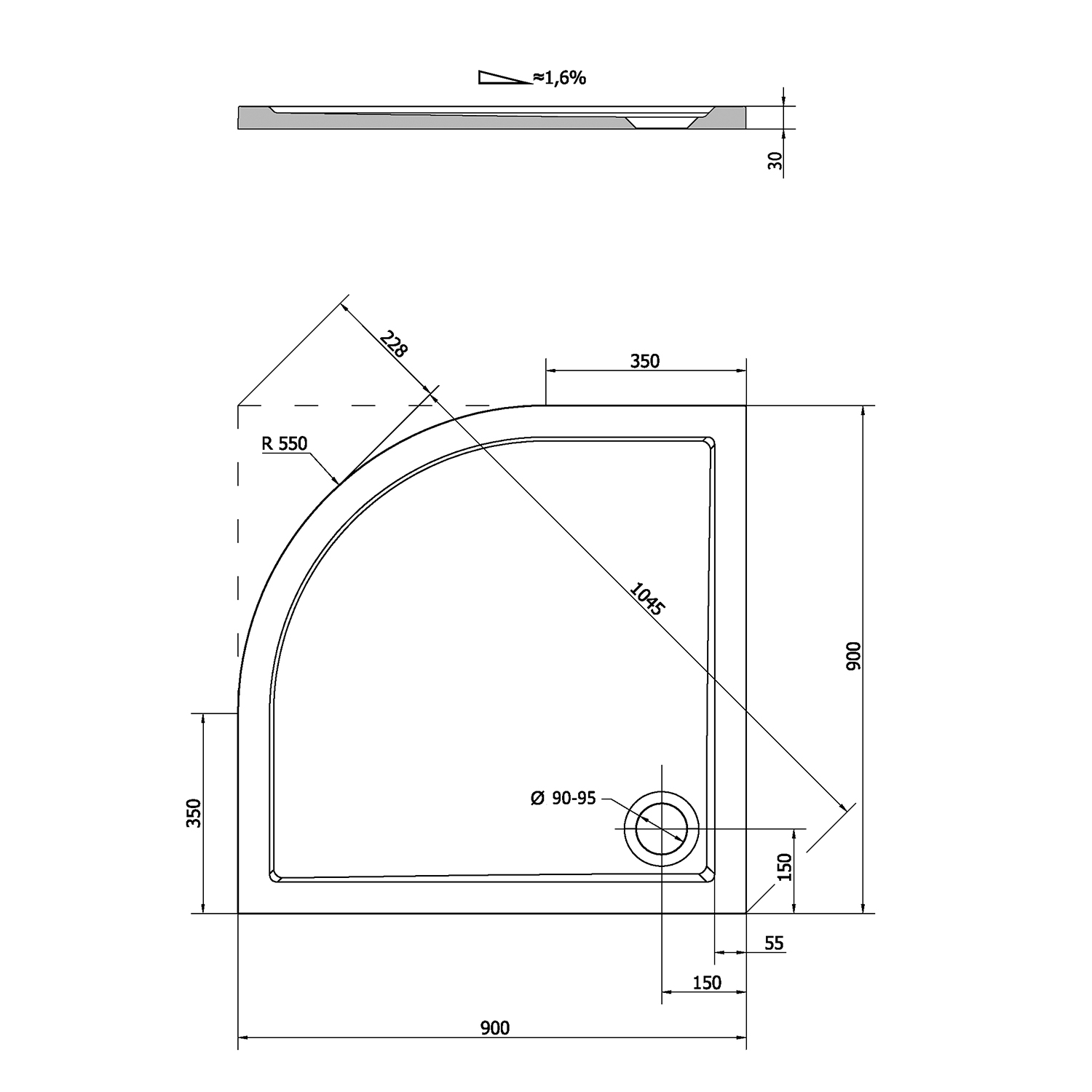 11231 Polysan Душевые кабины из литого мрамора  - Вид №4