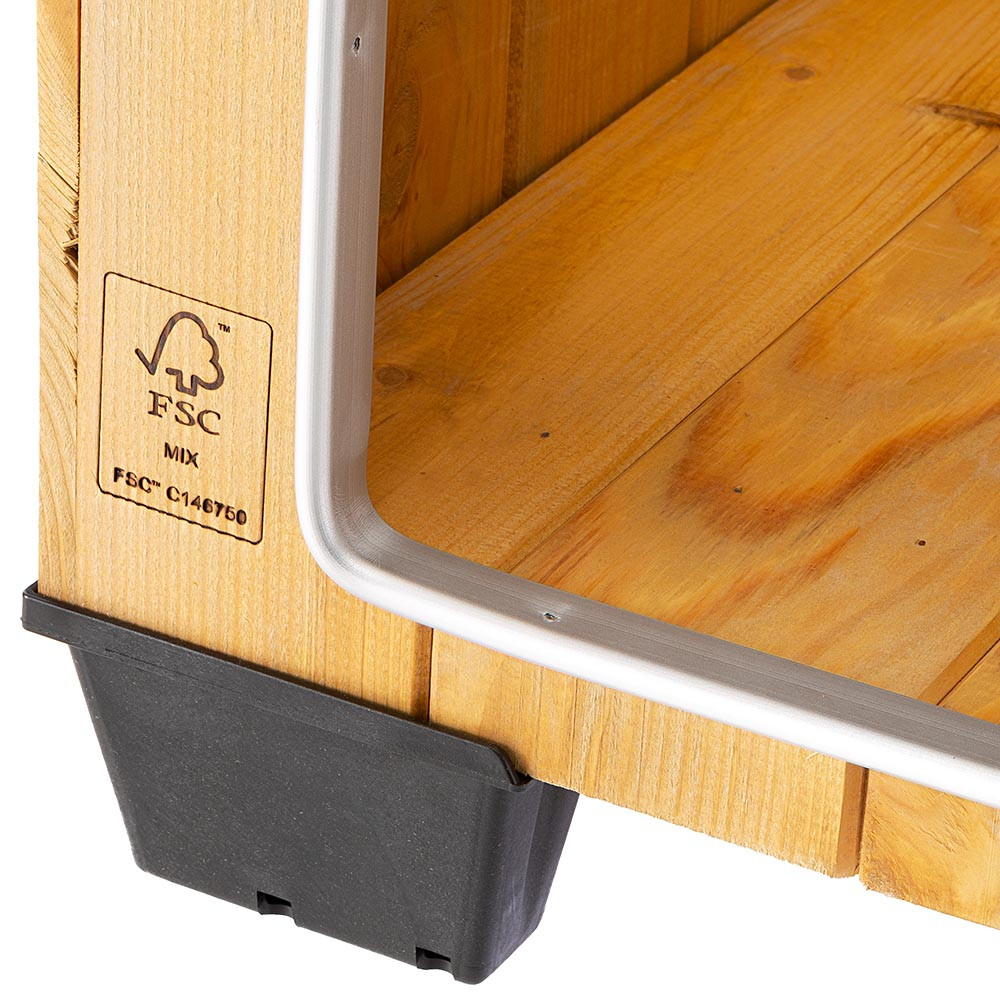 ПР0019185 Будка для собак Baita 80 деревянная, 102х70х65,5см FERPLAST  - Вид №4